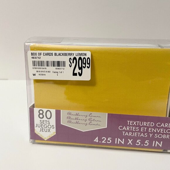 Craft Smith Textured Cards Lot 80 Cards Set Blackberry Lemon - Picture 2 of 14